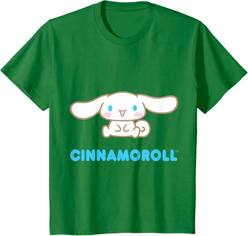 Vista 57 de Cinnamoroll Character Front and Back T-Shirt S Negro