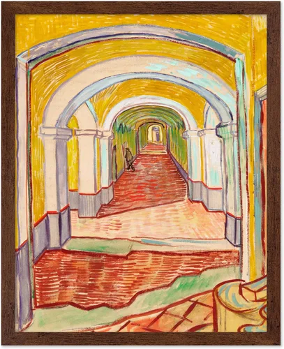 Vista 47 de Poster Master Póster clásico de Van Gogh, impresión impresionista vintage, regalo para artista, pintor, autorretrato, sombrero de paja, dibujo