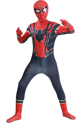 Vista 2 de NURCIX Disfraz de superhéroe para niños, disfraz de superhéroe para fiesta de Halloween