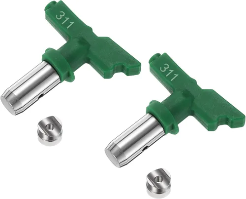 Vista 26 de uxcell 2 puntas de pulverización reversibles para pulverizador sin aire, 109 puntas de boquilla de pulverización de pintura, piezas de máquina