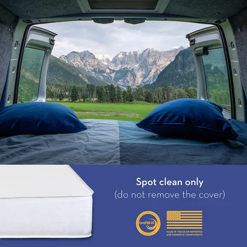 Vista 5 de Colchón tamaño individual para caravana, colchón de espuma viscoelástica de 6 pulgadas, certificado CertiPUR-US, para un sueño cómodo, colchones