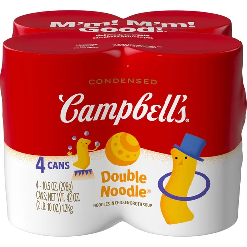 Vista 23 de Campbell's Sopa condensada de fideos con queso cheddar para niños, lata de 10.5 onzas