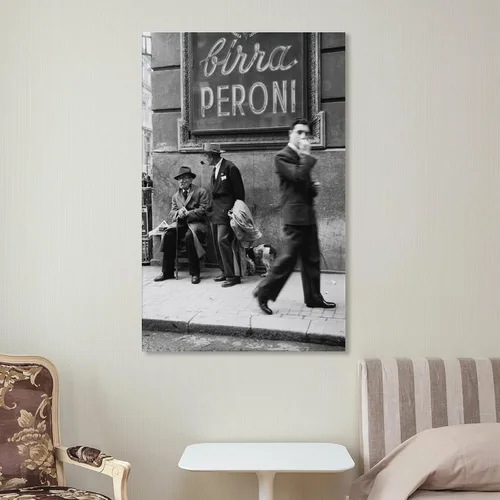Vista 7 de AAHARYA Póster vintage de calle italiana en blanco y negro, arte de pared, lienzo para pared, pintura en lienzo, póster de arte de pared