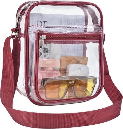 Vista 17 de USPECLARE Clear Bag for Stadium Events Clear Messenger Bag for Men and Women