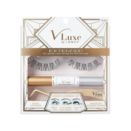 Vista 10 de VLuxe by iEnvy Extended Collection: Extensión de pestañas 3D extendida – Pluatherlight sintético reutilizable pestañas artificiales multipaquete