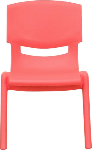 Vista 22 de Flash Furniture - Silla escolar apilable de plástico azul con altura de asiento de 10 1/2 pulgadas Construcción duradera, uso comercial