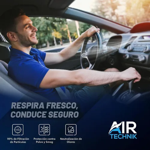 Vista 2 de AirTechnik Filtro de aire de cabina CF9118A con carbón activado Compatible con Ford Escort 2000-2002, Focus 2000-2005, Transit Connect 2010-2013