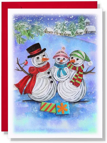 Vista 7 de Tarjeta de Navidad con velas, tarjeta de felicitación de flores de Navidad, para mamá, papá, abuela, amigo, jefe, compañero de trabajo