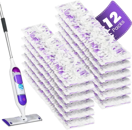 Vista 9 de Paquete de 42 almohadillas desechables para Swiffer Wet Jet para Purple 40 Pack