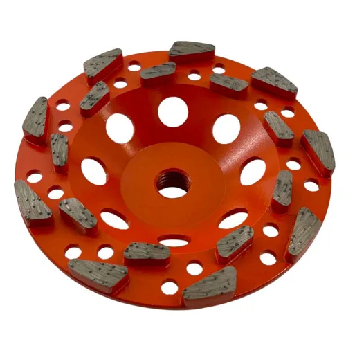 Vista 12 de Muelas abrasivas de diamante de alto rendimiento de 4.5" para concreto, pintura, epoxi, masilla, eliminación de revestimiento, grano #30/40, 6