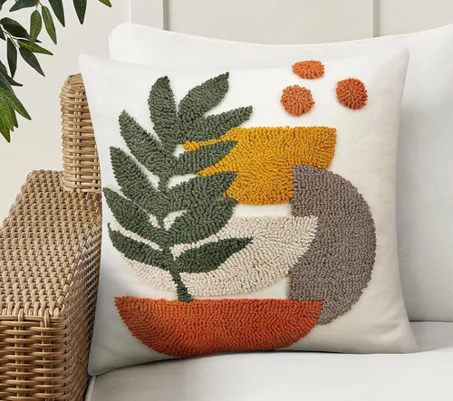 Vista 19 de Merrycolor Fundas de Cojines Decorativos con Mechones Estilo Boho (Naranja y Rosa, 20" x 12" (Paquete de 1))