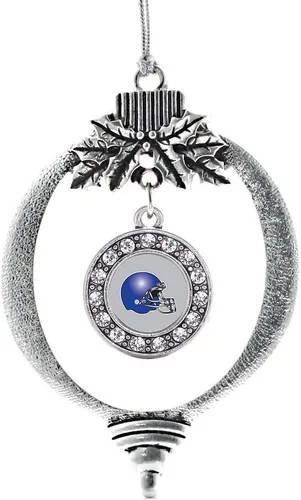 Vista 701 de Inspired Silver - Adorno de cromosoma 21 con dije de círculo de plata con joyas de circonita cúbica