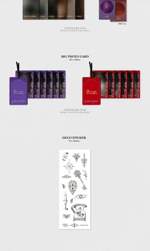 Vista 4 de PURPLE KISS Cabin Fever 5th Mini álbum CD+POB+Photobook+Postal+Cartel de letras en paquete+Tarjeta de puerta+Tarjeta fotográfica grande+Pegatina