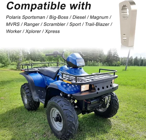 Vista 4 de Palanca de cambio de marcha atrás de acero mejorada compatible con Polaris Sportsman 355 400 500 Big-Boss Magnum Scrambler Sport Trail-Blazer Worker