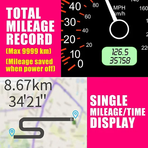Vista 3 de KINGNEED C3090 - Velocímetro digital universal para coche HUD Head Up Display con pantalla grande, GPS, brújula, visualización del voltaje