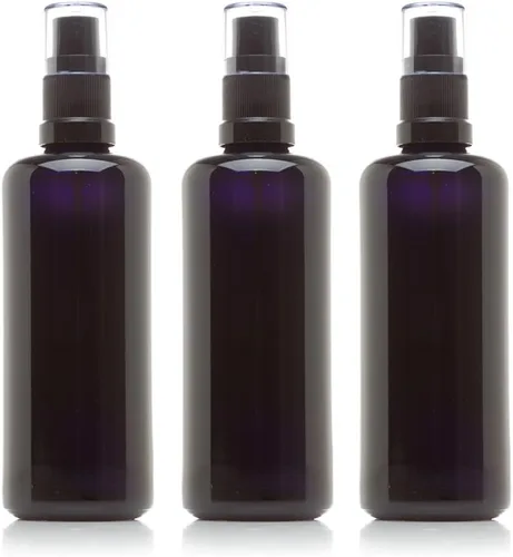 Vista 8 de Infinity Jars Botella de spray de niebla fina de vidrio ultravioleta negro de 0.2 fl oz (0.17 fl oz)