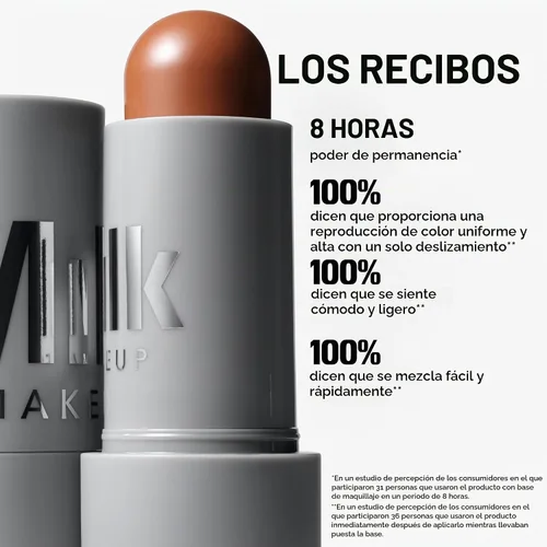 Vista 3 de Milk Makeup Crema mate bronceador multiusos en barra – Construible + mezclable Horneado - Bronce Medio