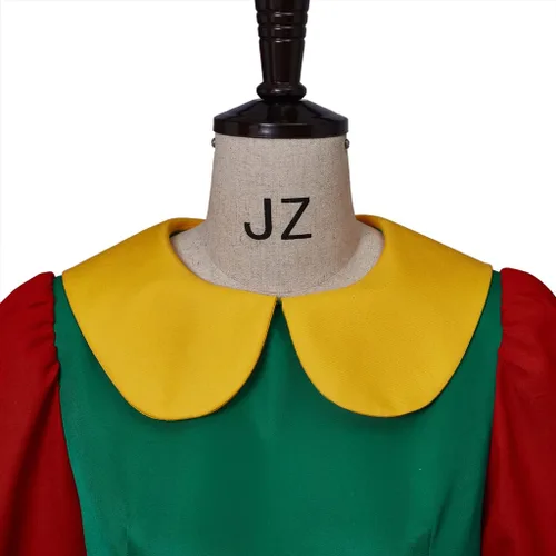 Vista 6 de Disfraz de La Chilindrina para mujer vestido de chilindrina para Halloween Navidad