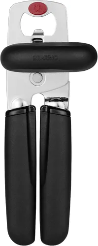 Vista 9 de Beneno Abrelatas manual resistente con tapa magnética levantador y abridor de botellas, abrelatas manual con agarre ergonómico suave, perilla