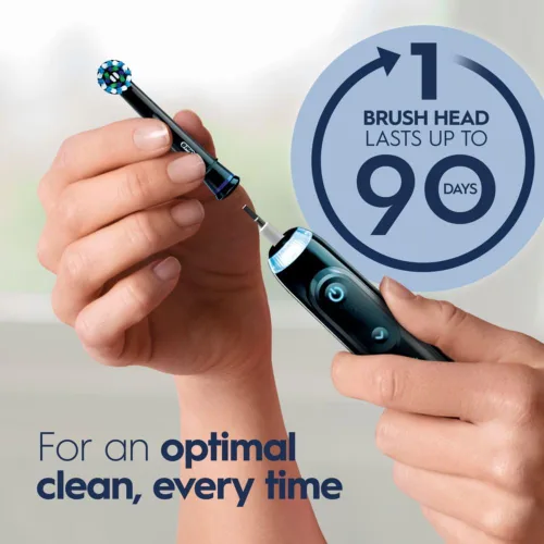 Vista 5 de Oral-B Genius X Limited, cepillo de dientes eléctrico recargable con inteligencia artificial, 1 cabezal de cepillo de repuesto, 1 estuche de viaje