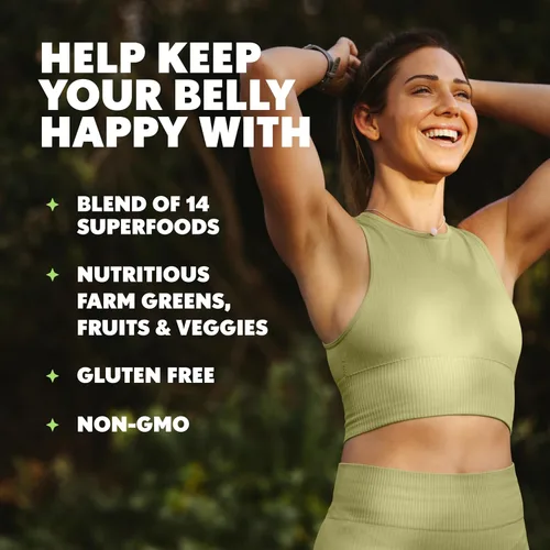 Vista 6 de Amazing Grass Greens Blend Superfood - Cápsulas de polvo de vegetales con espirulina, clorella, raíz de remolacha, enzimas digestivas y probióticos