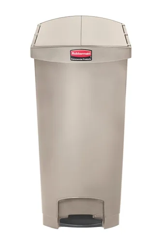 Vista 2 de Rubbermaid Commercial Products Slim Jim - Papelera de plástico, botes de basura con pedal