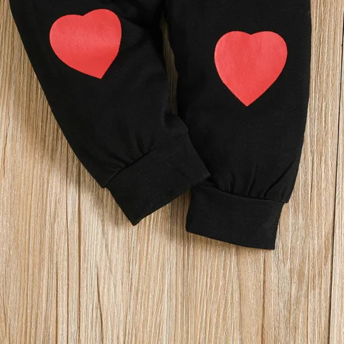 Vista 5 de My 1St Valentines - Conjunto de ropa para bebé recién nacido, conjunto de pantalones, lindo sombrero de 0 a 18 meses