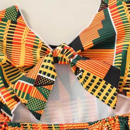 Vista 6 de YOUNGER TREE - Conjunto de ropa para bebé, diseño africano Dashiki Ankara
