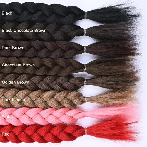 Vista 6 de YOGFIT 2 extensiones de cola de caballo trenzadas, extensiones de cabello largo y lacio envolvente, extensiones de cabello sintético suave natural