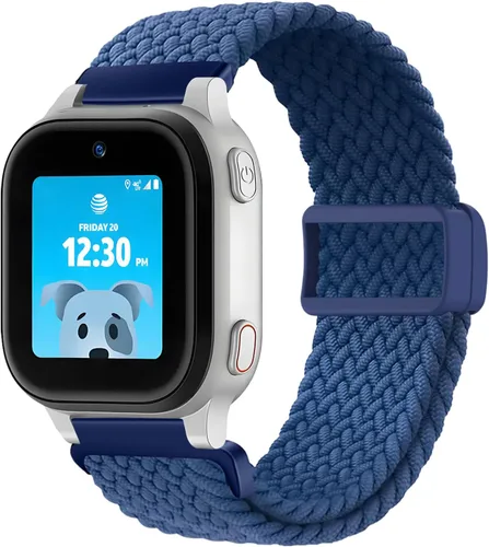 Vista 8 de SimpleThings Correa trenzada compatible con el reloj AT&T amiGO Jr, bandas de nailon elástico suave con hebilla ajustable fácil