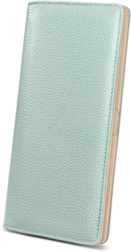 Vista 33 de Immaturus Cartera de Mujeres, Carteras de Tarjetas delgadas con bloqueo RFID, Organizador de Tarjeta de Crédito de Cuero PU doble con cremallera