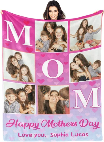 Vista 20 de Artsadd Manta personalizada con foto, mantas personalizadas para papá y abuelo, regalos del Día del Padre, manta conmemorativa para la familia