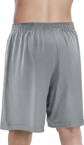 Vista 4 de NY Threads Pantalones cortos deportivos para hombre, de secado rápido, holgados, ligeros, para correr, entrenamiento, gimnasio, con bolsillos
