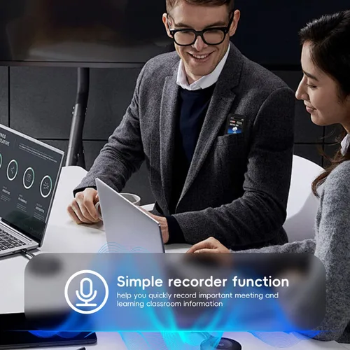 Vista 5 de Reproductor MP3 de 64GB con Bluetooth, Reproductor MP3 Portátil HiFi de Sonido Sin Pérdidas con Bluetooth con Altavoz, Grabadora de Voz