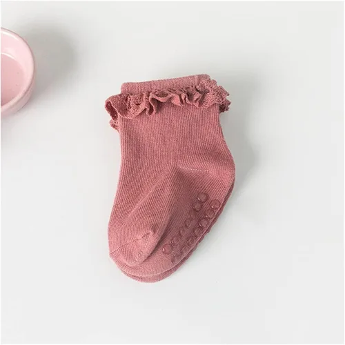 Vista 7 de Yenzat Calcetines antideslizantes para bebés y niñas de 0 a 3 años, 6 pares