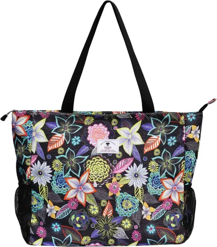 Vista 3 de Bolsa grande de playa resistente al agua, ligera de 20 pulgadas, bolsa grande para mujer, para gimnasio, playa, viajes, piscina, yoga, enfermeras