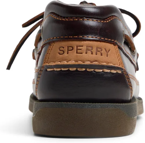 Vista 3 de Sperry Mako - Zapato náutico de piel con 2 ojales para hombre Amaretto