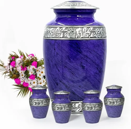 Vista 7 de Bold & Divine Urna para cenizas de mamá y papá, urna de cremación para cenizas de adultos, hombres y mujeres, urna decorativa funeraria para mujeres