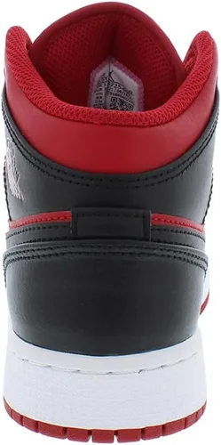 Vista 4 de Nike Air Jordan 1 Mid GS 'Lucky Green Laser Orange' Zapatillas BQ6931-101