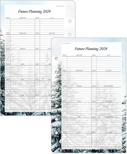 Vista 5 de FranklinCovey - Recambio de planificador de temporadas Una página por día encuadernado en anillo (clásico, enero 2026 - diciembre 2026)