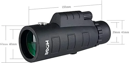 Vista 7 de High Performance 12x50 Monocular Telescope with BAK4 Prism and FMC Coating - Includes Smartphone Tripod Mount Adapter for Bird Watching, Hiking