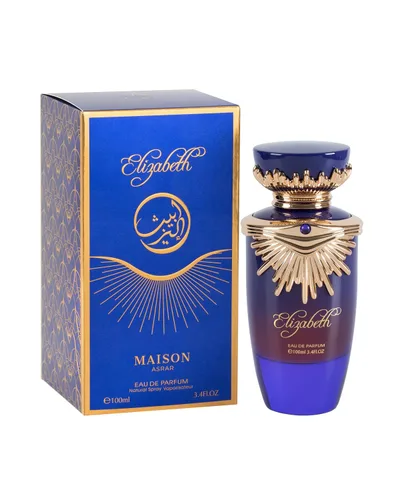 Vista 5 de MAISON ASRAR Elizabeth Eau de Parfum 3.4 Fl Oz – Perfume unisex con bergamota, grosella negra, azahar, vetiver y almizcle en polvo Aroma radiante