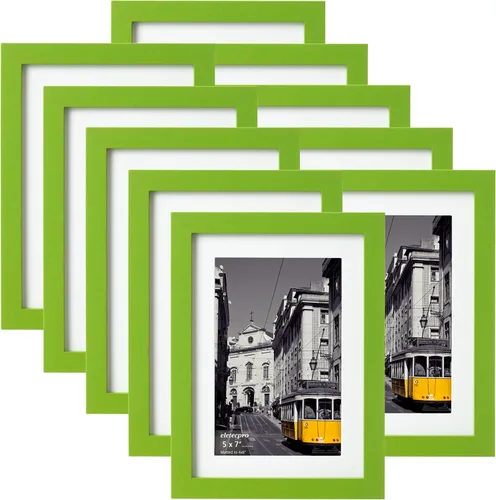 Vista 98 de eletecpro Juego de 5 marcos de fotos de 8 x 10 pulgadas, collage de fotos, decoración de pared, fotos de 5 x 7 con paspartú o de 8 x 10 pulgadas sin
