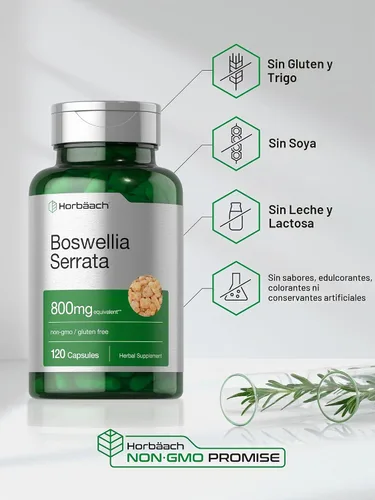 Vista 5 de Horbäach Boswellia Serrata Extracto Cápsulas 120