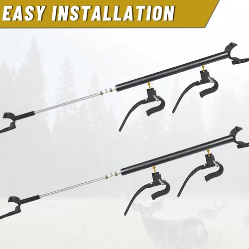 Vista 7 de StarknightMT Portaarmas para UTV - Portaarmas Aéreo para UTV Soporte de Techo para Armas/Arcos con Acolchado Suave, Ajustable se Adapta a Espaciado