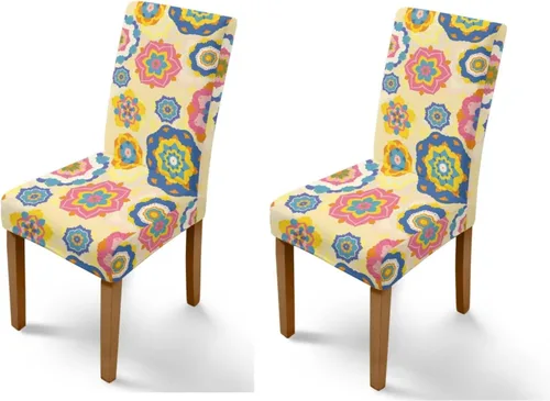Vista 29 de Rnyleeg Juego de 1 funda para sillas de comedor con diseño de mariposa y rosa azul, elegante, suave, lavable, para cocina, hotel, ceremonia