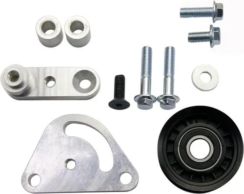 Vista 3 de LS1 - Tensor de correa manual para motor con polea compatible con Camaro Z28 SS Firebird Formula Trans Am WS6 LS LS2 GTO Aluminio