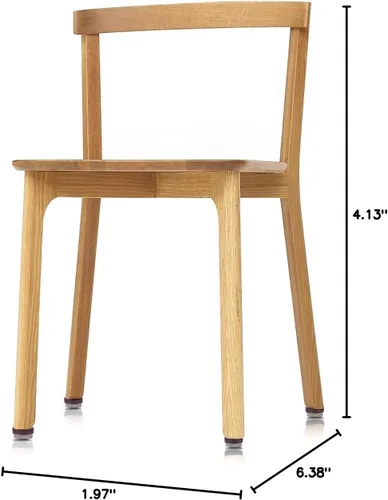 Vista 8 de Navaris Almohadillas de fieltro para muebles (50 piezas) – Deslizadores redondos atornillados para patas de silla, pies – Deslizadores de suelo