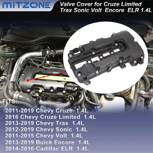 Vista 4 de MITZONE Kit de tapa de válvulas del motor con juntas y pernos compatible con 2011-2020 Chevrolet Chevy Cruze Sonic Volt Trax Buick Encore Cadillac
