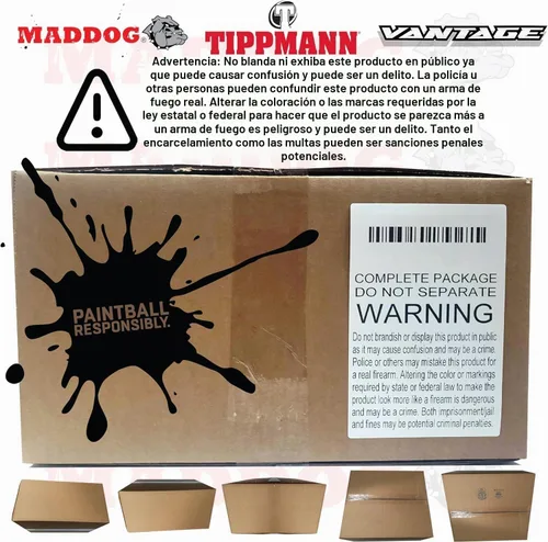 Vista 8 de Maddog Tippmann Cronus Basic Paintball Gun Marker and Accessory Starter Packages [CO2] Marker, 20oz CO2 Tank, Mask, Hopper, Pods, Harness &